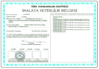 İmalata Yeterlilik İmalata Yeterlilik